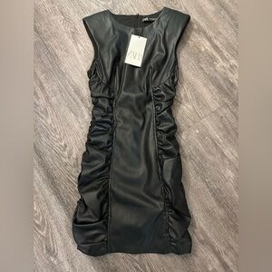 NWT Zara Leather Dress